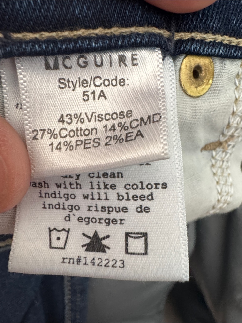 McGuire Denim Indigo Skinny Jeans - Picture 8 of 8